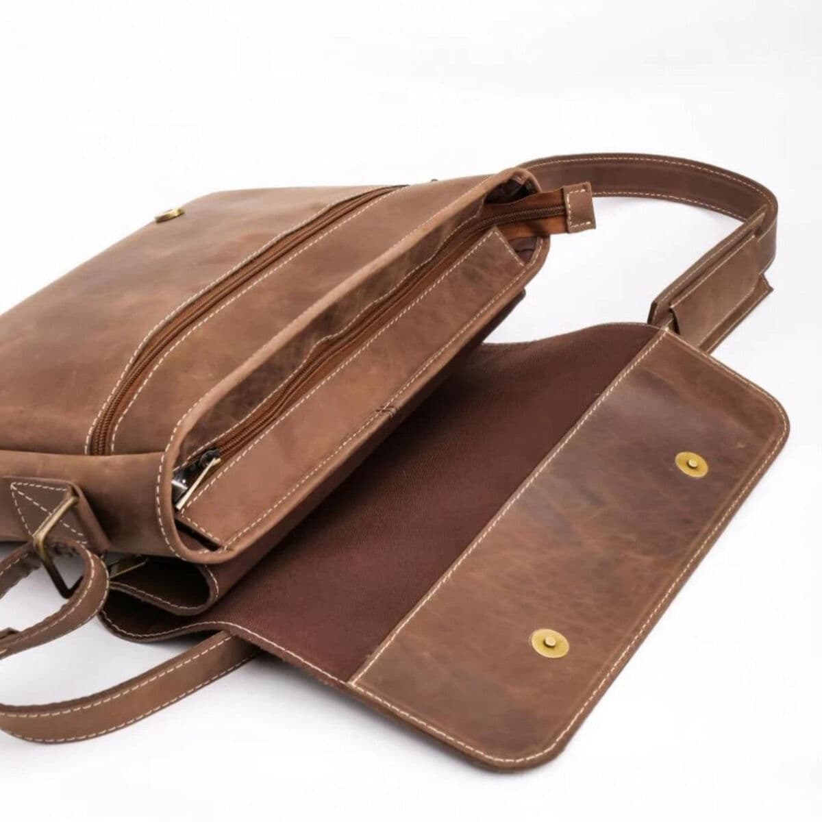 Cambridge Leather Satchel — view 4