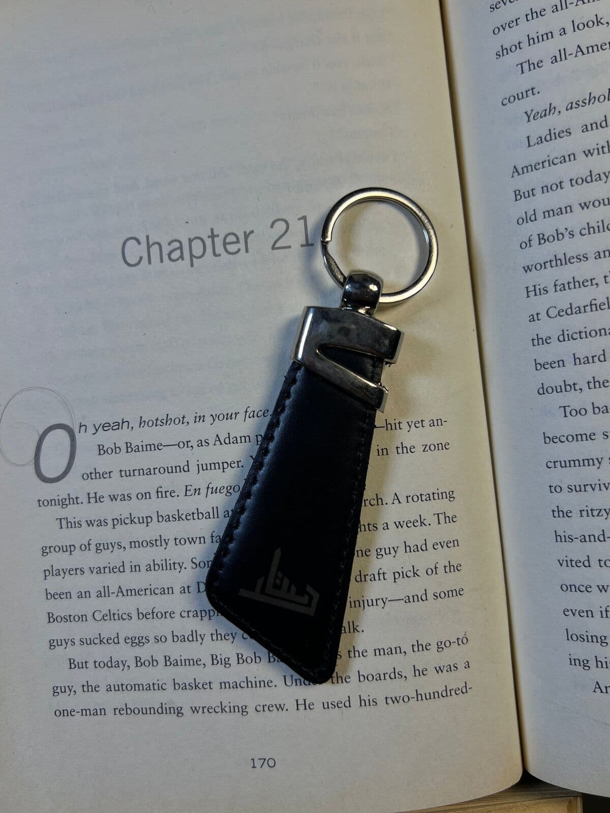 The Phoenix Leather Keychain — view 3